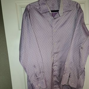 BUGATCHI UOMO REVERSIBLE CUFF SHIRT